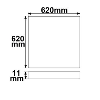 Preview: LED Panel Frame 625, 40W, warmweiß, 1-10V dimmbar