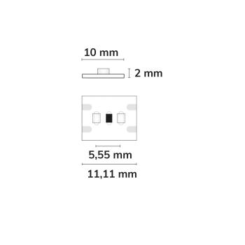 Preview: LED CRI940 Linear10 Flexband, 24V DC, 6W, IP20, 4000K, 20m Rolle, 180 LED/m