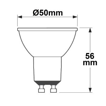 Preview: GU10 LED Strahler 5W, 45°, prismatisch, neutralweiß, dimmbar, CRI90