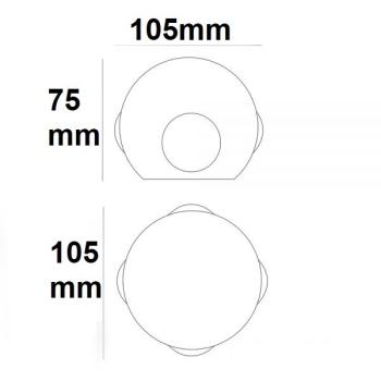 Preview: LED Wandleuchte Up&Down 4*1W CREE, IP54, sandweiß, warmweiß