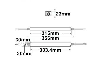 Preview: LED Trafo 24V/DC, 0-150W, IP65, flach, ultraschmal