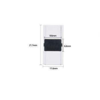Preview: Kontakt-Verbinder (max. 5A) K1-210 für 2-pol. IP20 Flexstripes mit Breite 10mm und Pitch >7mm