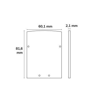 Preview: Endkappe EC74 Aluminium silber für Profil LAMP40, 2 STK, inkl. Schrauben