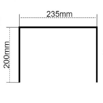 Preview: Montagebügel für LED Hallenleuchte MS 250W