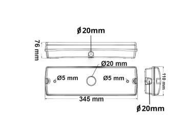 Preview: LED Notlicht/Fluchtwegleuchte UNI7 Autotest 7W, IP65, X0AEFG180