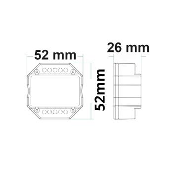Preview: Sys-Pro Universal-Push/Funk Mesh-Dimmer 230V, 360VA, Phasenan-/Abschnitt wählbar