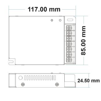 Preview: Sys-Pro Funk Mesh PWM-Dimmer, 1-4 Kanal, 12-24V DC 4x8A, 36-48V DC 4x5A
