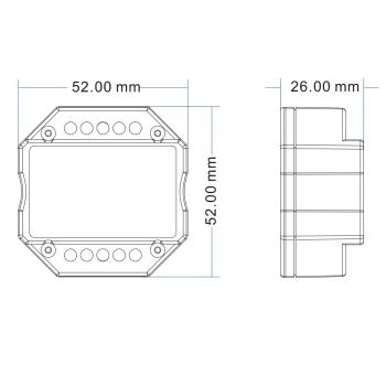 Preview: Sys-Pro Push/Funk Mesh-Dimmer mit 0/1-10V Output und Switch 85-265V 1,5A