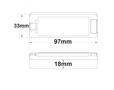 Preview: 0/1-10V Input, PWM-Dimmer, 1 Kanal, 5-36V DC 8A, 48V DC 4A