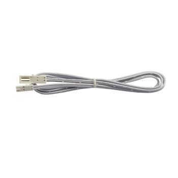 MiniAMP Verlängerung male-female, 100cm, 2-polig, weiß, max. 3A