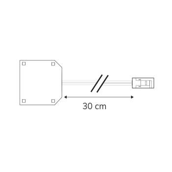 Preview: MiniAMP 3-fach Verteiler (1 male-Stecker an 3 female-Buchsen), 30cm, 2-polig, weiß, max. 3,5A