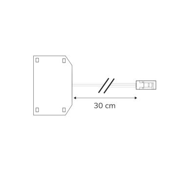 Preview: MiniAMP 6-fach Verteiler (1 male-Stecker an 6 female-Buchsen), 30cm, 2-polig, weiß, max. 3,5A
