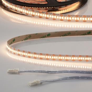 LED CRI930 MiniAMP Flexband, 12V DC, 6W, IP20, 3000K, 500cm, beids. 30cm Kabel + maleAMP, 300 LED/m