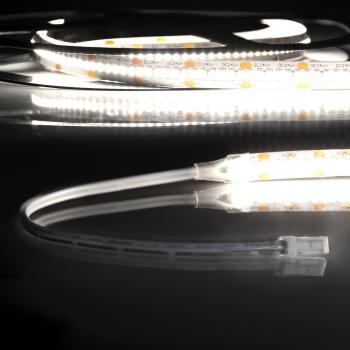 LED CRI940 MiniAMP Flexband, 24V DC, 6W, IP20, 4000K, 120cm, beids. 30cm Kabel + maleAMP, 300 LED/m