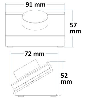 Preview: Sys-Pro Single Color 1 Zone Tisch-Fernbedienung, schwarz