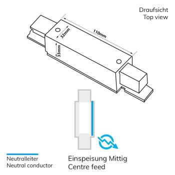 Preview: 3-Phasen S1 Mittel-Einspeisung, schwarz
