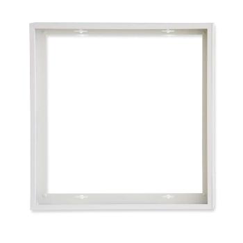 Aufbaurahmen weiß RAL 9016, Höhe 5cm, für LED Panels 600x600, vormontiert zur Schnellmontage