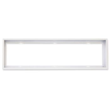 Aufbaurahmen weiß RAL 9016, Höhe 5cm, für LED Panels 300x1200, vormontiert zur Schnellmontage