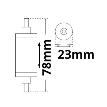 Preview: R7s LED Stab SLIM, 6W, L: 78mm, neutralweiß, dimmbar