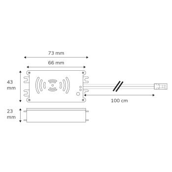 Preview: Sys-Pro Funk HF-Bewegungsmelder MiniAMP mit invertierter Funktion für UV-C, 9-24V