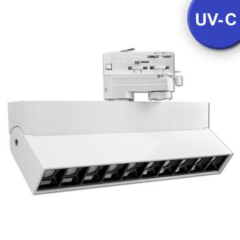 3-Phasen Schienenstrahler UV-C 270nm, 10W, 50°, weiß matt