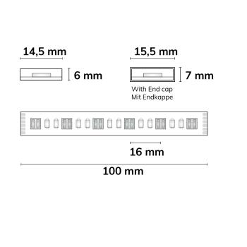 Preview: LED AQUA RGB+WW+KW CCT Flexband, 24V DC, 20W, IP68, 5in1 Chip, 5m Rolle, 60 LED/m