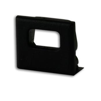 Endkappe EC82B schwarz für Profil SURF10 mit Kabeldurchführung, 1 STK