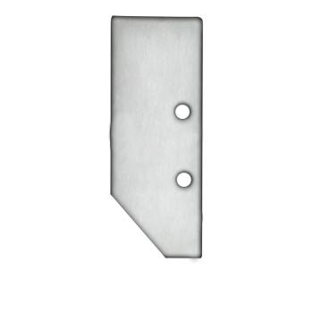 Endkappe EC92 Aluminium eloxiert für Profil HIDE ASYNC inkl. Schrauben
