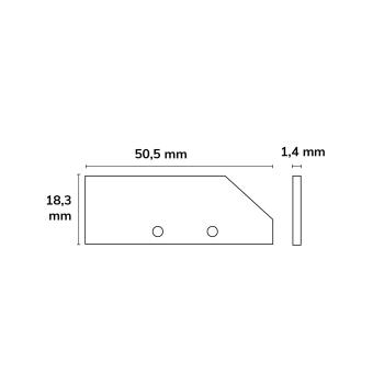 Preview: Endkappe EC92 Aluminium schwarz RAL 9005 für Profil HIDE ASYNC inkl. Schrauben