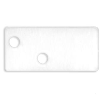 Endkappe EC95 Aluminium weiß RAL 9003 für Profil FURNIT6 S inkl. Schrauben