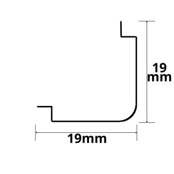 Preview: Montageklammer für Eckprofil CORNER10