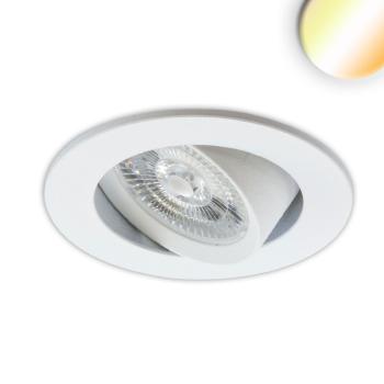 LED Einbauleuchte Sunset Slim68 weiß, rund, 9W, 1800-2800K, Dimm-to-warm