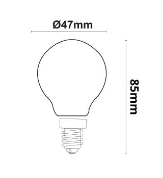 Preview: E14 LED Illu, 4W, klar, warmweiß, 3er Pack