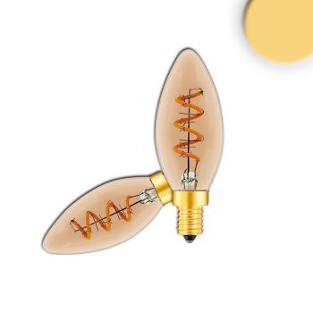 E14 Vintage Line LED Candlebulb, Amber, 3W, 2200K