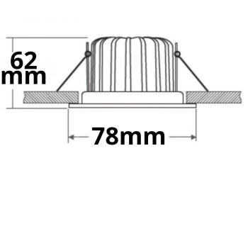 Preview: LED Einbaustrahler Sys-68 MiniAMP, 8W, 24V DC, 4000K, CRI80, dimmbar (exkl. Cover)