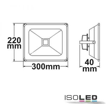 Preview: LED Fluter Pad 100W, weiß, weißdynamisch, 100cm Kabel