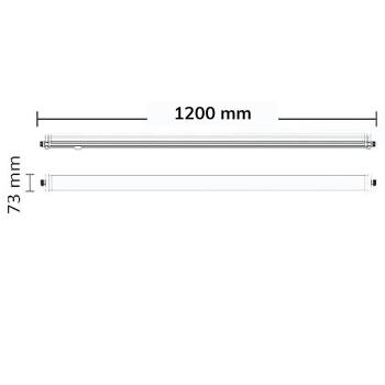 Preview: LED Linearleuchte Professional 120cm 35W, IP66, neutralweiß