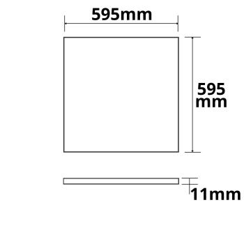 Preview: LED Panel Frame 600, 40W, neutralweiß, KNX dimmbar