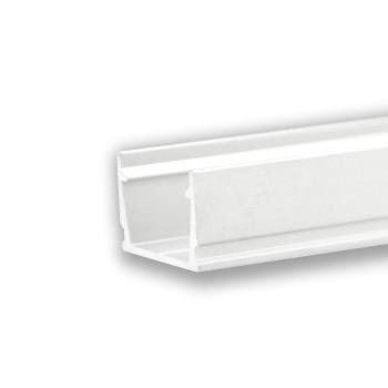 LED Aufbauprofil SURF10 Aluminium weiß RAL 9010, 200cm