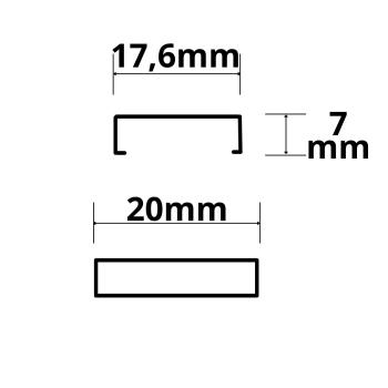 Preview: Montageklammer schwarz für Profile SURF12/DIVE12/ROUND12-14/ECK10