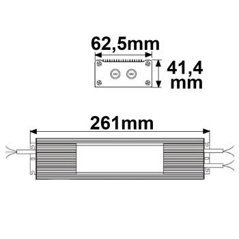 Preview: LED Trafo V2, 24V/DC, 0-320W, IP67, SELV