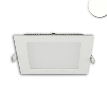 LED Downlight, 9W, eckig, ultraflach, blendungsreduziert, weiß, neutralweiß, dimmbar CRI90