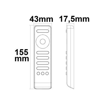 Preview: Fernbedienung mit 3 Szenenspeicher für 4 Zonen PWM Dimmer Art.Nr. 115484