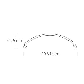 Preview: Abdeckung COVER49 opal/satiniert 300cm für Profil CORNER10 SLIM