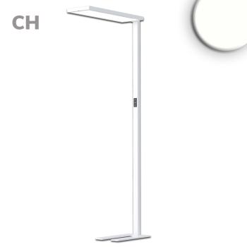 LED Office Pro Stehleuchte Up&Down, 80W+20W, Weiß, UGR<19, neutralweiß, Touch-Dimm, CH-Stecker