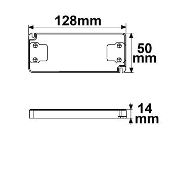 Preview: LED Trafo 12V/DC, 0-20W, ultraflach