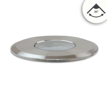 LED Bodeneinbaustrahler, rund 55mm, Edelstahl, 12-24V, IP67, 3W, 30°, neutralweiß