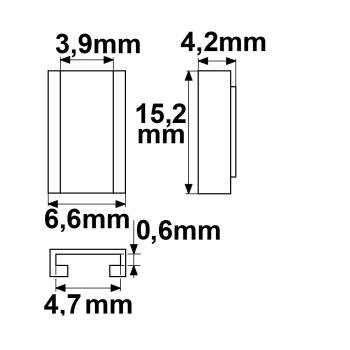 Preview: Kontakt-Kabelanschluss Universal (max. 5A) K2-25 für 2-pol. IP20 Flexstripes mit Breite 5mm