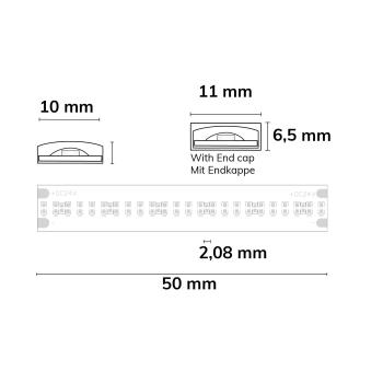 Preview: LED AQUA COB927 Linear Flexband, 24V DC, 8W, IP68, 2700K, 5m Rolle, 480LED/m