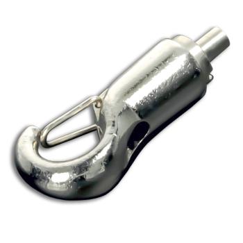Haken mit Rutschklemme für Stahlseil 1,2-1,5mm